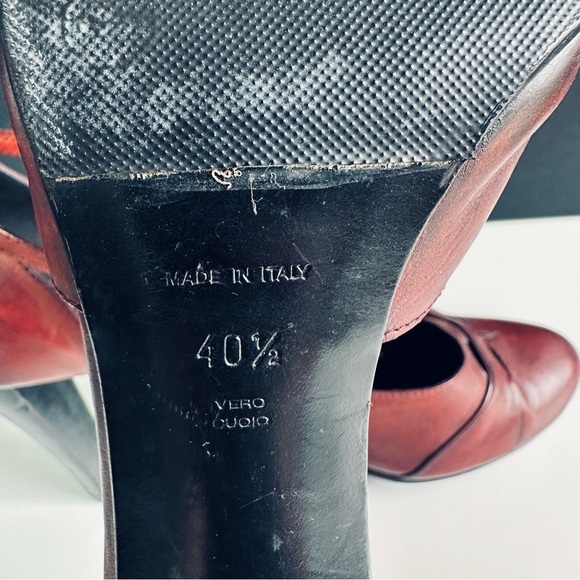 CoSTUME NATIONAL / Ankle strap heels / Aubergine / EU 40.5 - Picture 8 of 8